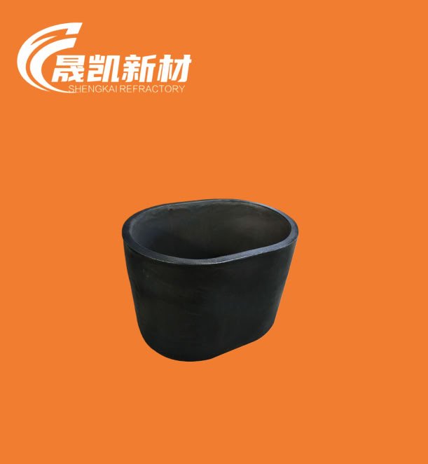 elliptical graphite silicon carbide crucible for metal casting