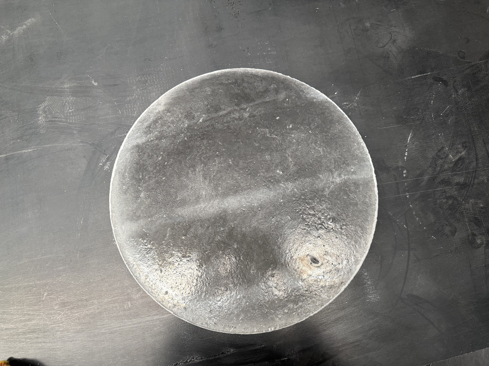 Mullite Crucible Lid Backside