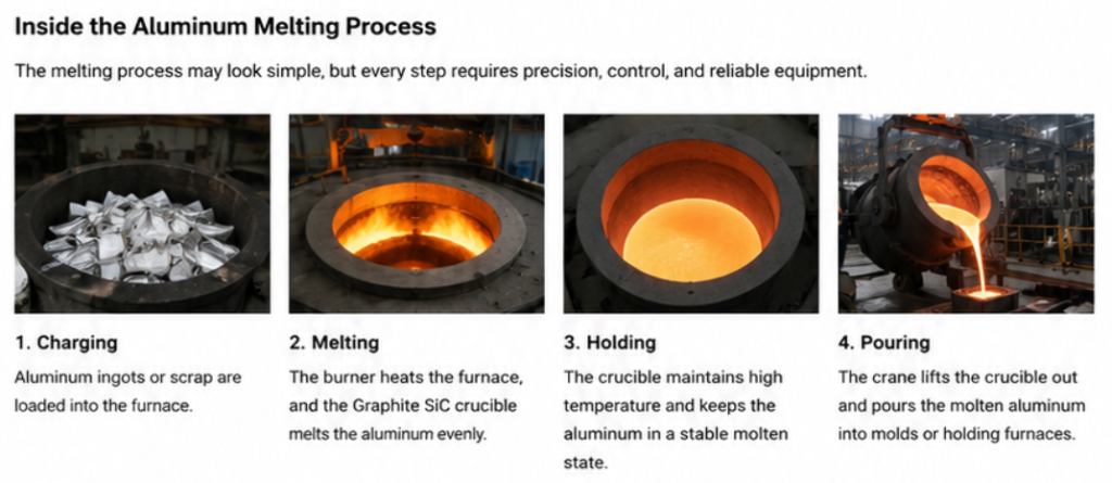 Graphite SIC Crucible works process