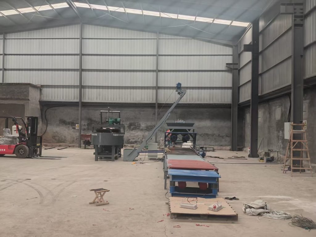 Mullite crucible lid production line