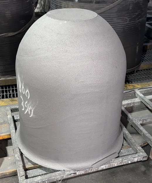 SKU1800moltenaluminumcrucible